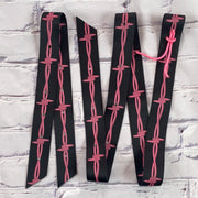 Latigo Set | Pink Barbed Wire